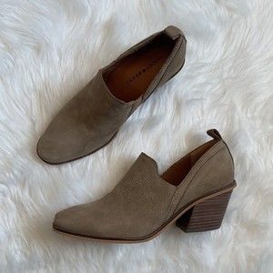 Lucky Brand Vennia Suede Leather Ankle Bootie Sz 8